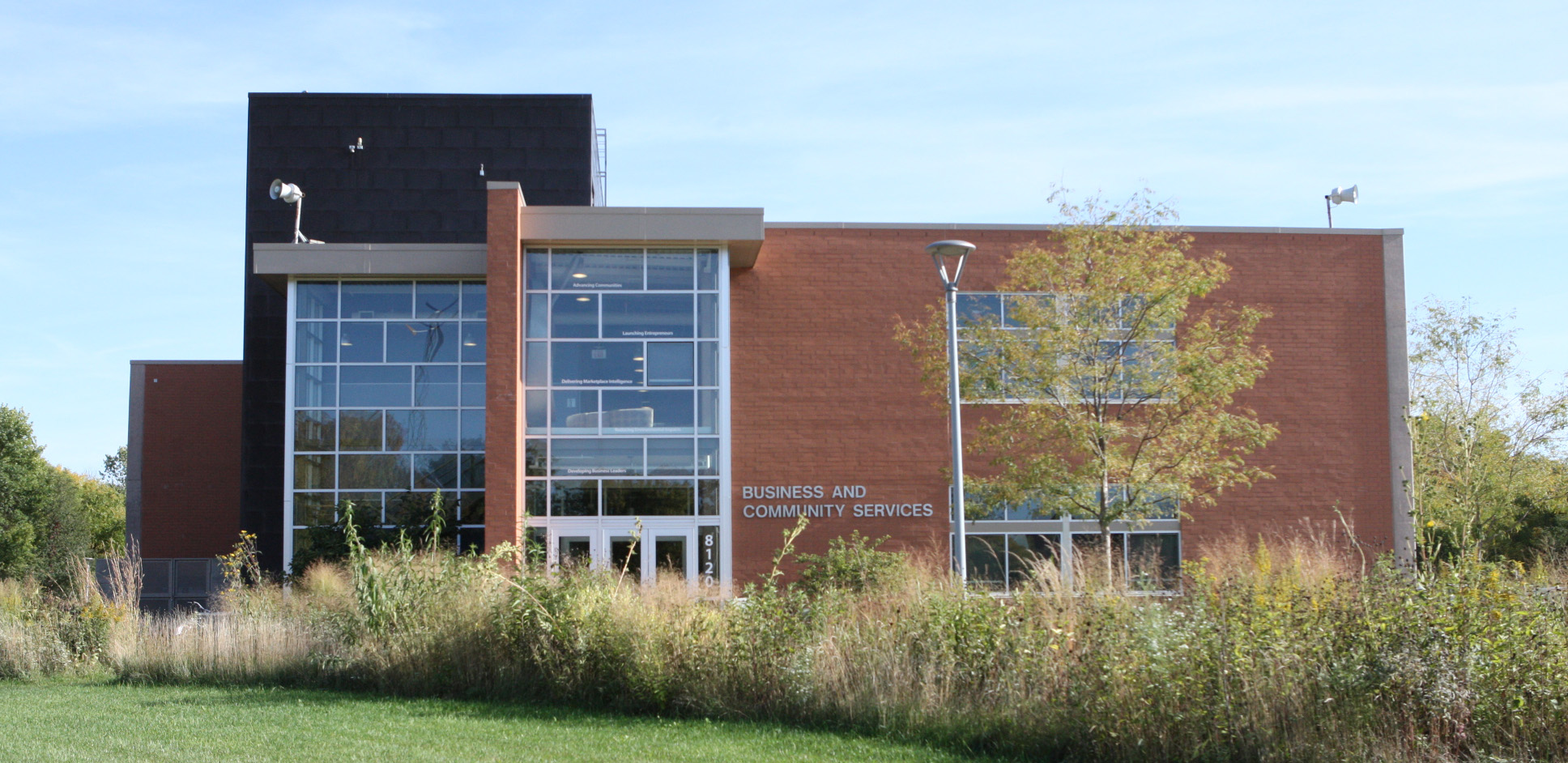 UNI Business and Community Services building.